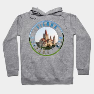 Vienna round stamp design St. Francis of Assisi Church Hoodie